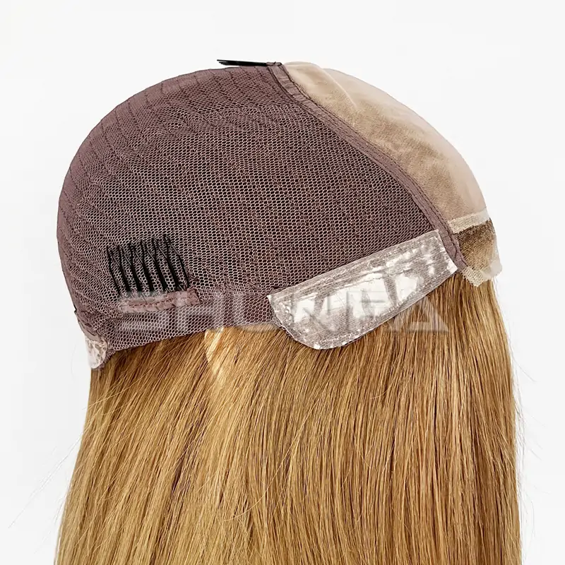 mono top with clips women brown color monica wig.webp